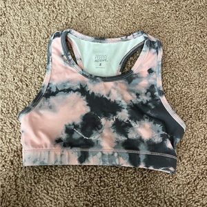 Girls justice active sports bra